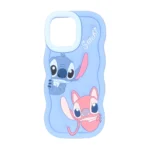 قاب سیلیکونی کنگره ای Stitch برجسته فانتزی Apple iPhone 13 Pro Max / iPhone 12 Pro Max - آبی
