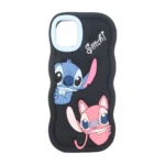 قاب سیلیکونی کنگره ای Stitch برجسته فانتزی Apple iPhone 11 Pro Max - مشکی