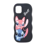 قاب سیلیکونی کنگره ای Stitch برجسته فانتزی Apple iPhone 11 Pro Max - مشکی کد 1