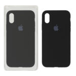 قاب سیلیکونی پاک کنی اورجینال ++A مدل Apple iPhone X / iPhone XS - مشکی (پک دار)