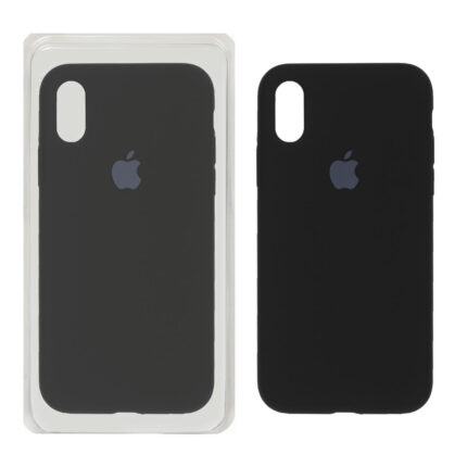 قاب سیلیکونی پاک کنی اورجینال ++A مدل Apple iPhone X / iPhone XS - مشکی (پک دار)