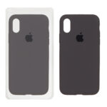 قاب سیلیکونی پاک کنی اورجینال ++A مدل Apple iPhone X / iPhone XS - خاکستری (پک دار)