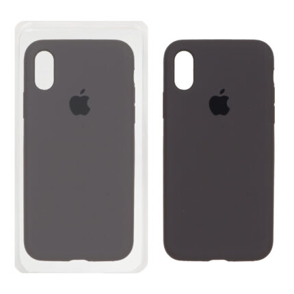 قاب سیلیکونی پاک کنی اورجینال ++A مدل Apple iPhone X / iPhone XS - خاکستری (پک دار)