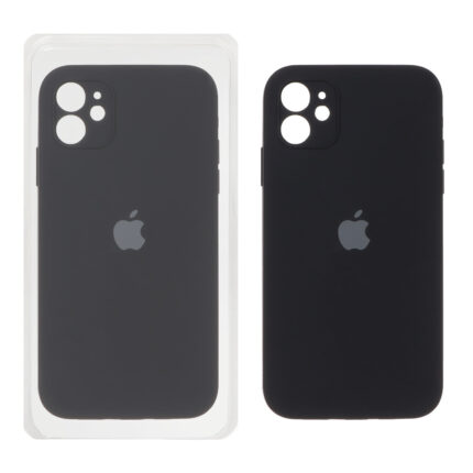 قاب سیلیکونی پاک کنی اورجینال ++A مدل Apple iPhone 11 - مشکی (پک دار)