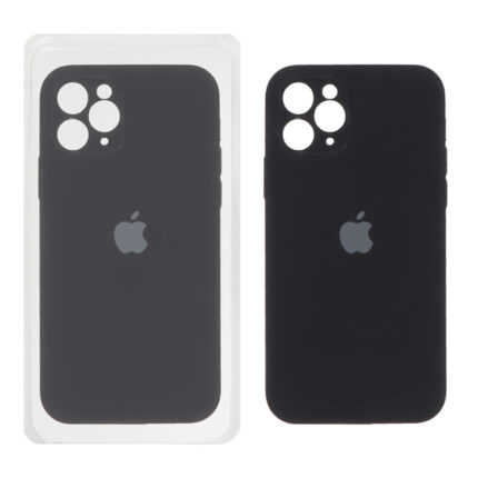قاب سیلیکونی پاک کنی اورجینال ++A مدل Apple iPhone 11 Pro - مشکی (پک دار)