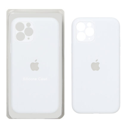 قاب سیلیکونی پاک کنی اورجینال ++A مدل Apple iPhone 11 Pro - سفید (پک دار)