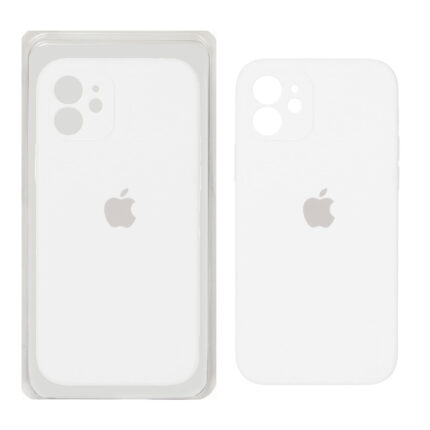قاب سیلیکونی پاک کنی اورجینال ++A مدل Apple iPhone 12 - سفید (پک دار)