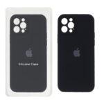 قاب سیلیکونی پاک کنی اورجینال ++A مدل Apple iPhone 12 Pro - مشکی (پک دار)