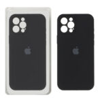 قاب سیلیکونی پاک کنی اورجینال ++A مدل Apple iPhone 12 Pro Max - مشکی (پک دار)