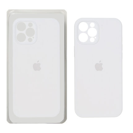 قاب سیلیکونی پاک کنی اورجینال ++A مدل Apple iPhone 12 Pro Max - سفید (پک دار)