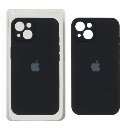قاب سیلیکونی پاک کنی اورجینال ++A مدل Apple iPhone 13 / iPhone 14 - مشکی (پک دار)