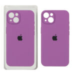 قاب سیلیکونی پاک کنی اورجینال ++A مدل Apple iPhone 13 / iPhone 14 - ارغوانی (پک دار)