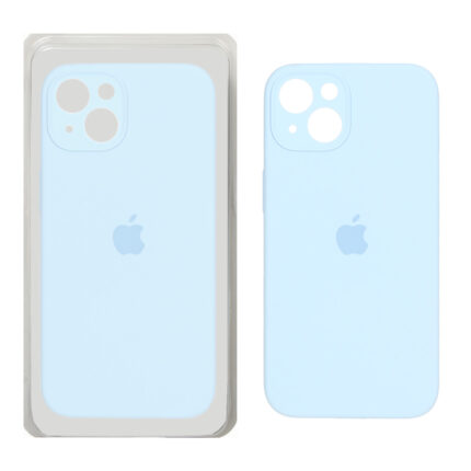 قاب سیلیکونی پاک کنی اورجینال ++A مدل Apple iPhone 13 / iPhone 14 - آبی آسمانی (پک دار)