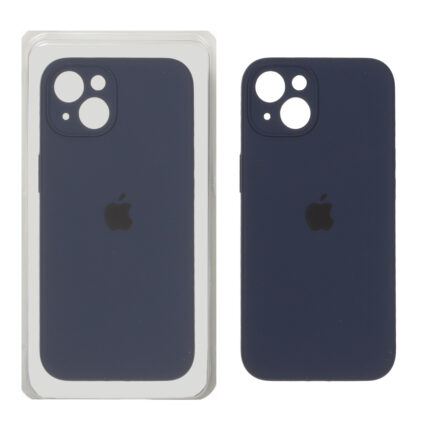 قاب سیلیکونی پاک کنی اورجینال ++A مدل Apple iPhone 13 / iPhone 14 - سرمه ای تیره (پک دار)