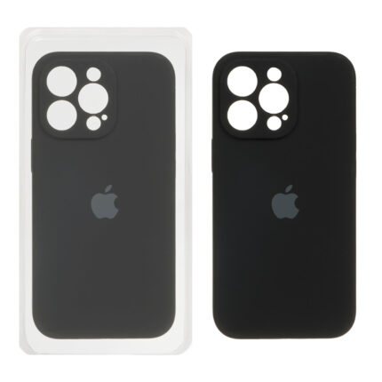 قاب سیلیکونی پاک کنی اورجینال ++A مدل Apple iPhone 13 Pro - مشکی (پک دار)