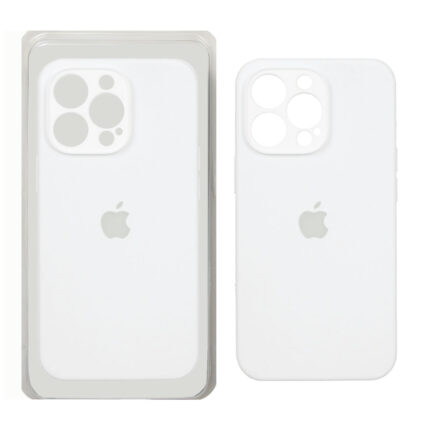 قاب سیلیکونی پاک کنی اورجینال ++A مدل Apple iPhone 13 Pro - سفید (پک دار)