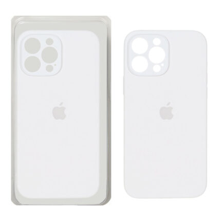 قاب سیلیکونی پاک کنی اورجینال ++A مدل Apple iPhone 13 Pro Max - سفید (پک دار)