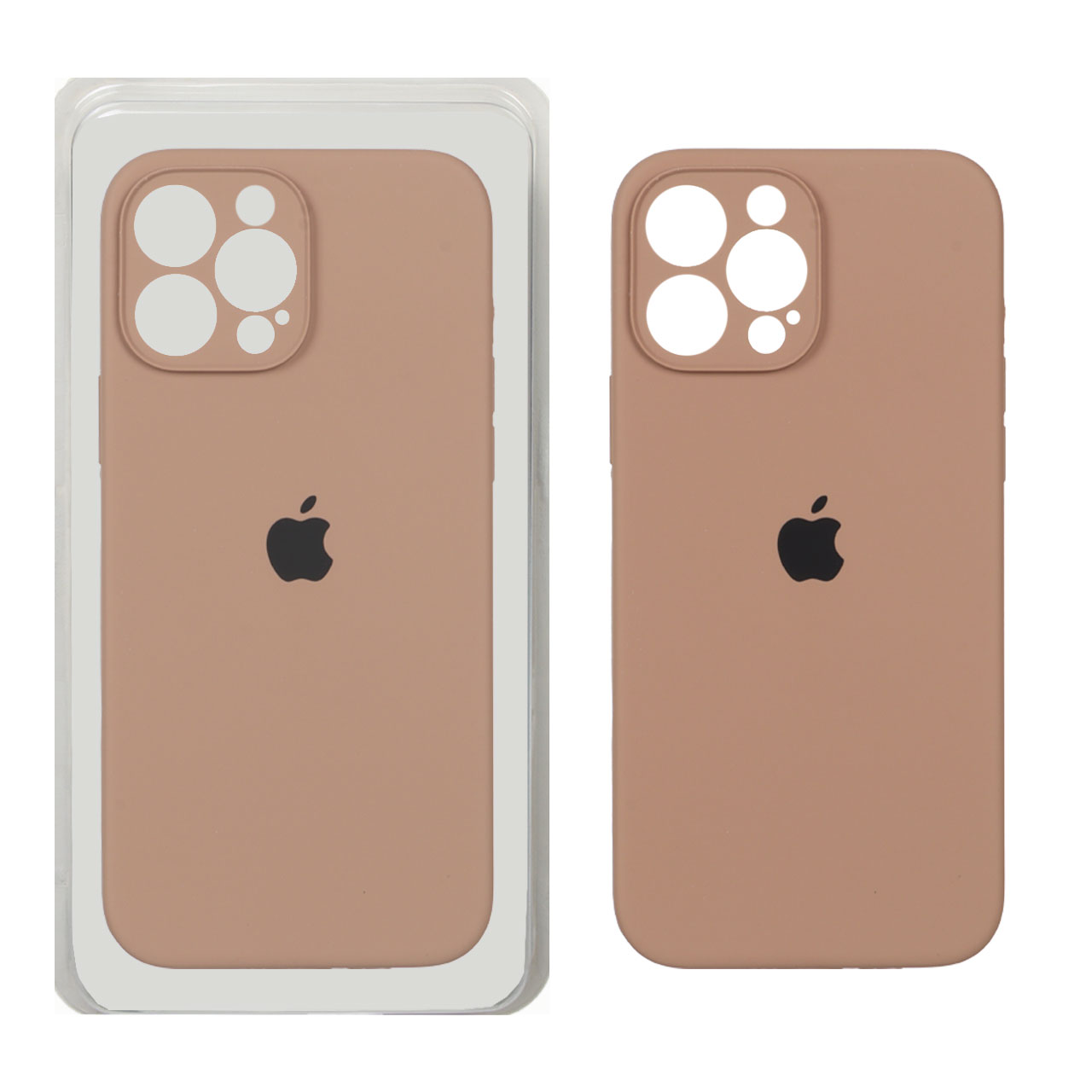 4621582 قاب سیلیکونی پاک کنی اورجینال ++A مدل Apple iPhone 13 Pro Max - صحرایی (پک دار) - تصویر 1