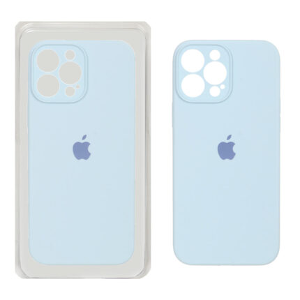 قاب سیلیکونی پاک کنی اورجینال ++A مدل Apple iPhone 13 Pro Max - آبی آسمانی (پک دار)