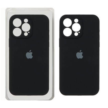 قاب سیلیکونی پاک کنی اورجینال ++A مدل Apple iPhone 14 Pro Max - مشکی (پک دار)