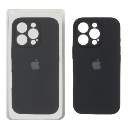 قاب سیلیکونی پاک کنی اورجینال ++A مدل Apple iPhone 16 Pro - مشکی (پک دار)