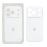 قاب سیلیکونی پاک کنی اورجینال ++A مدل Apple iPhone 17 Pro - سفید (پک دار)