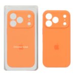 قاب سیلیکونی پاک کنی اورجینال ++A مدل Apple iPhone 17 Pro - نارنجی (پک دار)