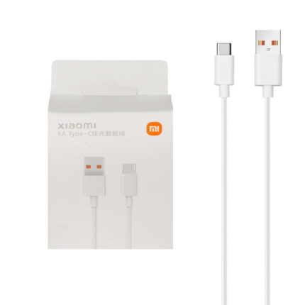 کابل شارژ فست Xiaomi Type-C 6A - سفید - NZR (اصل چین)