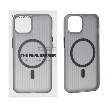 قاب اورجینال Unique Case کرکره ای مات MagSafe مدل Apple iPhone 13 / iPhone 14 - مشکی (پک دار)