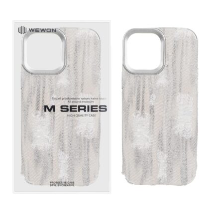 قاب Wewon طرح جیر زاپ دار Apple iPhone 13 Pro Max - طرح 4 (پک دار) - MPS