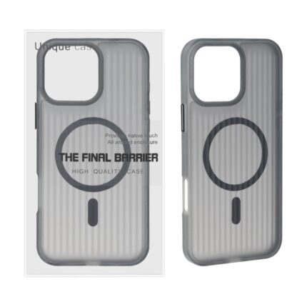 قاب اورجینال Unique Case کرکره ای مات MagSafe مدل Apple iPhone 16 Pro Max - مشکی (پک دار)