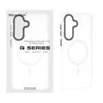 قاب اورجینال Magic Mask مات Magsafe بلک لنز Samsung Galaxy A57 - سفید (پک دار)