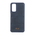 قاب پافر طرح چرم سه تکه لوگو فلزی Xiaomi Redmi Note 12S / Xiaomi Redmi Note 11 4G / Redmi Note 11S - سرمه ای