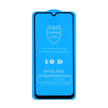 محافظ صفحه نمایش شیشه ای Samsung A20 / A30 / A30S / A50 / A50S / M10S / M21 / M21S / M30 / M30S / M31 / Redmi Note 7 / Note 7 pro / Note 7s / Honor 9a / Y6p - Full Cover 10D (بدون پک) - مشکی