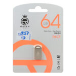 فلش مموری Queen tech USB2.0 مدل FACT ظرفیت 64GB - نقره ای (گارانتی مادام العمر شرکت آی تین)