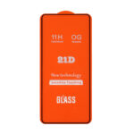 محافظ صفحه نمایش شیشه ای Samsung A51 / A52 / A52S / A53 / S20 FE - Full Cover 21D (بدون پک) - مشکی