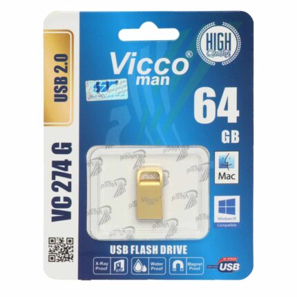 طلایی Vicco man VC274 G USB2.0 Flash Memory-64GB