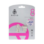 Queen NANO USB2.0 Flash Memory-8GB نقره ای (گارانتی مادام العمر شرکت آی تین)
