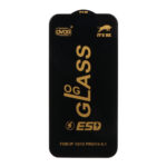 محافظ صفحه نمایش شیشه ای درجه یک Apple iPhone 13 / iPhone 13 Pro / iPhone 14 / 16e - Full Cover OG - ESD OVOG - (بدون پک) - مشکی