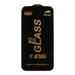 محافظ صفحه نمایش شیشه ای درجه یک Apple iphone 12 Pro Max - Full Cover OG - ESD OVOG - (بدون پک) - مشکی