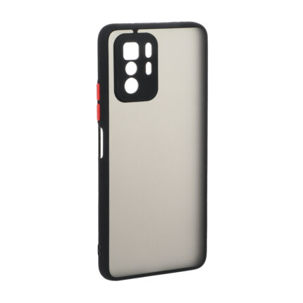 قاب پشت مات محافظ لنزدار Xiaomi Poco X3 GT / Note 10 Pro 5G - مشکی قرمز