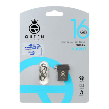 Queen NANO USB2.0 Flash Memory-16GB مشکی (گارانتی مادام العمر شرکت آی تین)
