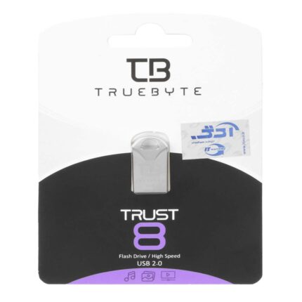 TRUEBYTE TRUST USB2.0 Flash Memory-8GB نقره ای (گارانتی مادام العمر شرکت آی تین)