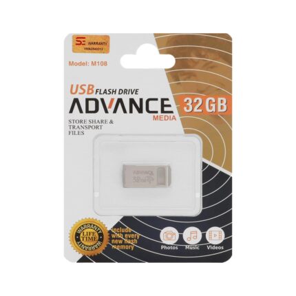 فلش مموری Advance USB2.0 مدل M108 ظرفیت 32GB - نقره ای