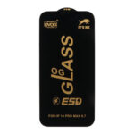 محافظ صفحه نمایش شیشه ای درجه یک Apple iphone 14 Pro Max - Full Cover OG - ESD OVOG - مشکی (بدون پک)