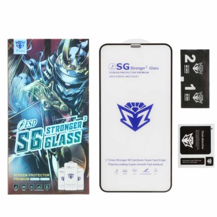 محافظ صفحه نمایش شیشه ای Full Cover Esd-SG مدل iPhone 11 Pro Max / Xs Max / X Max (پک دار)