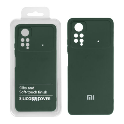 قاب نیو سیلیکون محافظ لنزدار RFF مدل Xiaomi Poco X4 Pro سبز تیره (پک دار)
