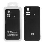 قاب نیو سیلیکون محافظ لنزدار RFF مدل Xiaomi Poco M4 Pro مشکی (پک دار)
