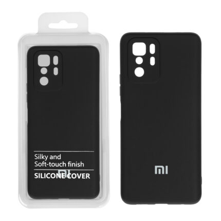 قاب نیو سیلیکون محافظ لنزدار RFF مدل Xiaomi Poco X3 GT / Note 10 Pro 5G مشکی (پک دار)