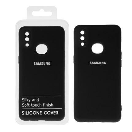 قاب نیو سیلیکون محافظ لنزدار RFF مدل Samsung A10S - مشکی کد2 (پک دار)
